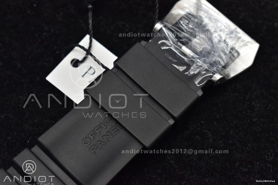 Strap SBF Rubber Edition Dial P PAM1229 Y Black 1:1 DailyWear on Black Best 437 0418